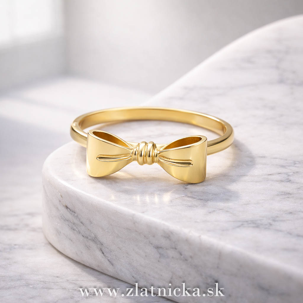 Prsteň na mieru – mašličkový prsteň ručná výroba